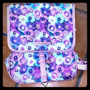 Tahari Floral LARGE makeup case